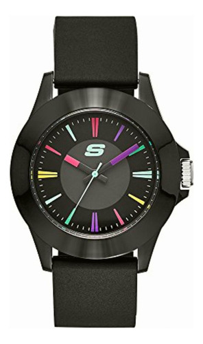 Skechers Sr6079 Reloj Análogo Unisex Con Correa De Silicon,
