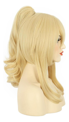 Vgbeaty Lolita Blonde Long Wavy Wig With Ponytail Para De De