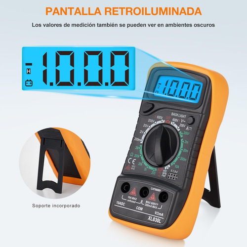 Multimetro Digital Voltimetro Digital Para Medir Continuidad