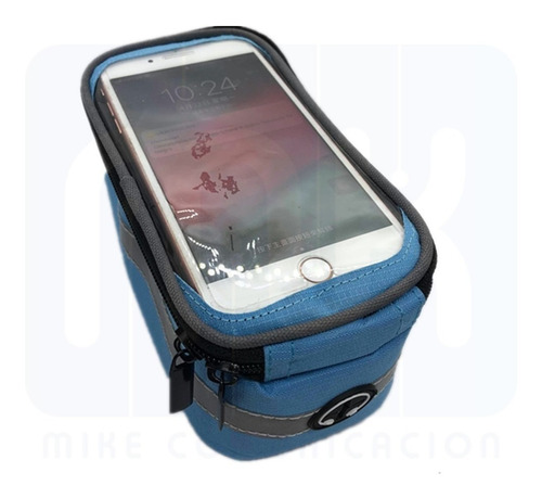 Alforja Bolso Delantero Porta Celular/gps Para Bicicleta 