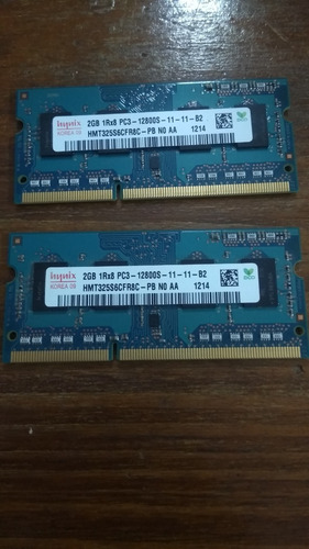 Memoria Ram Notebook Sodimm 4gb (2x2gb) Ddr3 1600mhz