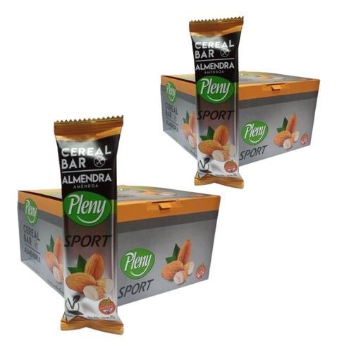 Barritas De Cereal Almendra Sport Pleny 30g Pack X 2 Cajas