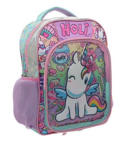 Mochila Unicornio Onix Unicornio Original Ruz Tamaño Primaria