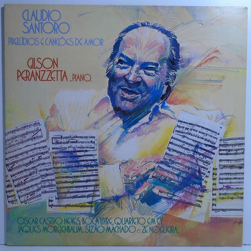 Gilson Peranzzetta Claudio Santoro 1989 Prelúdios Canções Lp