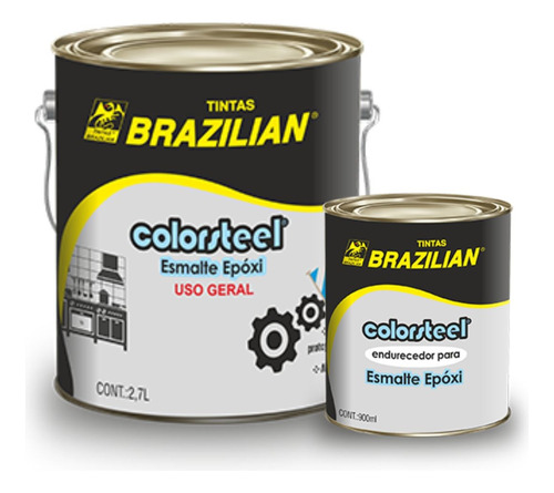 Tinta Brazilian  Epóxi Piso + Catalisador 3,6l - Cores