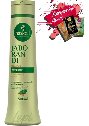 Haskell Jaborandi Shampoo Anti Caspa E Oleosidade 500ml 