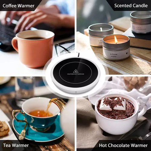 Apwche Calentador de café para café en taza con sentido automático,  calentador de café para escritorio, sensor de gravedad, apagado automático  y