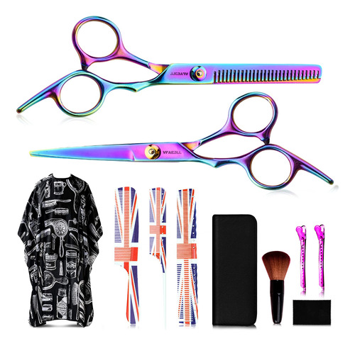 Kit De Tijeras De Corte De Pelo, 11 Piezas Profesional De Ti