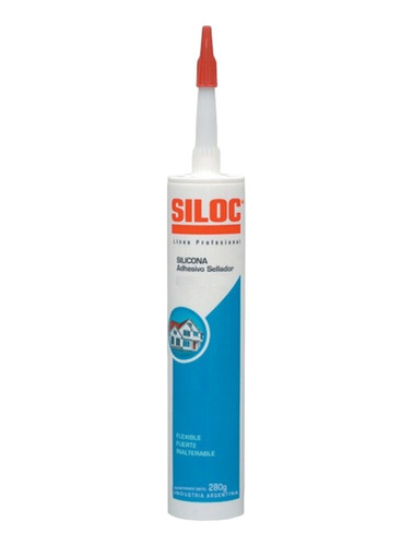Silicona Sellador Siloc Blanco Uso General X 280g 