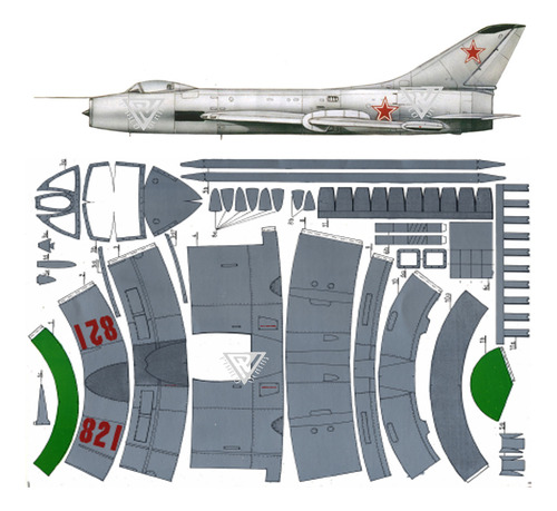 Sukhoi Su-7 Escala 1:33 - Pdf Papercraft (envio X Mail)