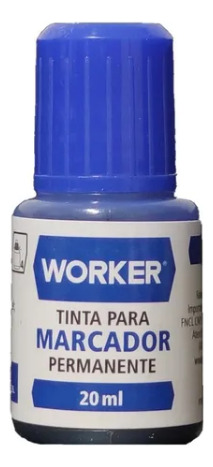 Tinta P/marc Perm Azul 20ml Worker