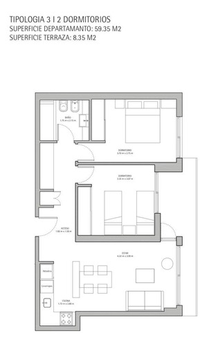 Apartamento En Alquiler De 2 Dormitorios En Malvín (ref: Vld-3869)