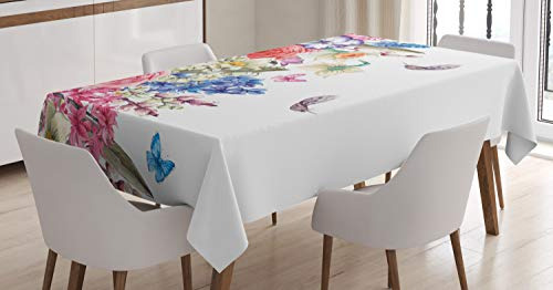 Ambesonne Flor Tablecloth, Vintage Vívida Corona Con Vsh4q