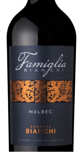 Imagen 4 de 10 de Vino Famiglia Bianchi Malbec Caja X 6 X 750ml.