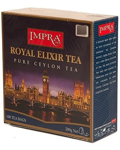 Impra Black Tea, Royal Elixir Tea , 2 G /100 Ct. 200g