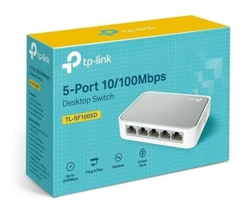 Switch Hub 5 Bocas Rj45 Tp-link Tl-sf1005d 10/100 5 Bocas