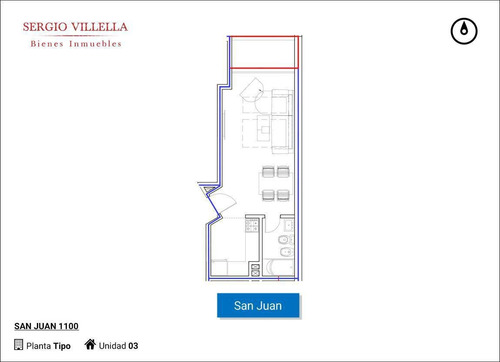 Imagen 8 de 8 de Departamento Monoambiente En Venta En Rosario