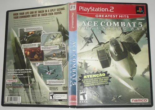 ACE COMBAT 5 SIMULADOR COMBATE AÉREO NO PS2 