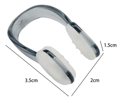 2 De Natación Nariz Enchufable Impermeable Para Nadar