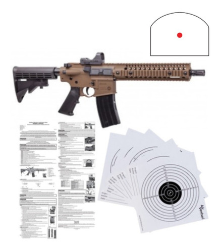 Crosman Rifle R1 Full Auto Bb .177 Red Dot Sight Xeme P