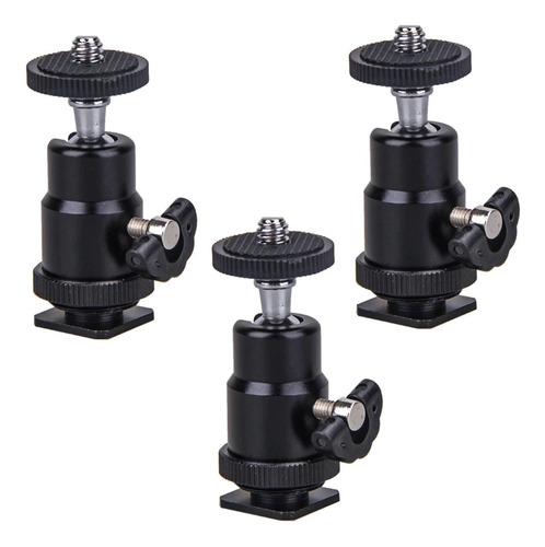 Kit 3 Mini Ball Head Cabeza De Bola 360 Grados Foto T1 Full