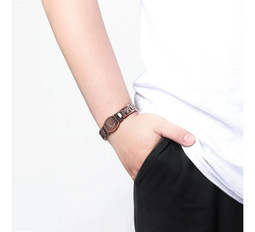 Pa Pulsera De Terapia De Cobre Puro Magnético De Neodimio