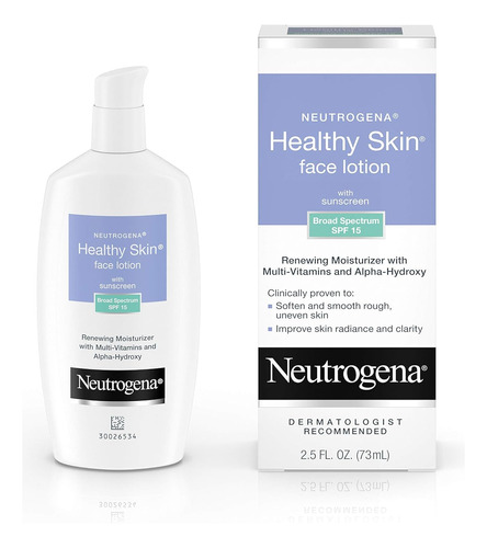 Neutrogena Healthy Skin Loción Facial, Spf 15, 2.5 Onzas