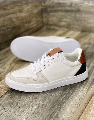 Imagen 2 de 4 de Tenis Casual Hombre Cosidos Liviano Zapato Calzado Caballero
