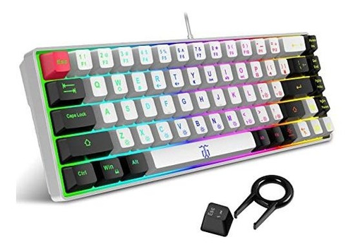 Teclado Para Juegos Snpurdiri 60%  De Sensación Mecánica