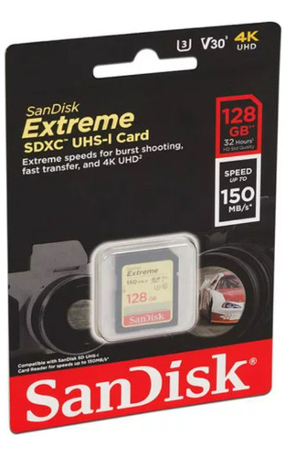 Sandisk Extreme 128gb Sdxc Uhs-l 150 Mb