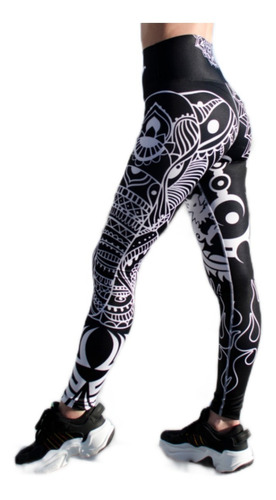 Imagen 3 de 4 de Calza Legging T/alto Tribal