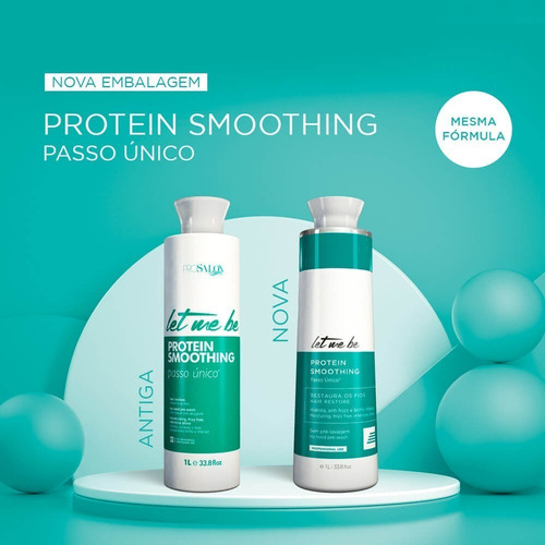 Escova Progressiva Let Me Be Protein Smoothing 1l Passo Unico Sem Formol Pronta Entrega Envio 24horas
