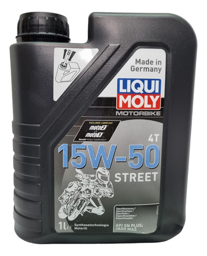 Aceite Liqui Moly 4t Sintetico 15w-50 Street 1l