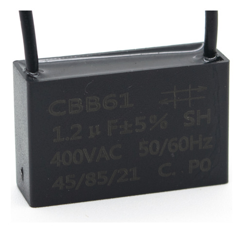 Capacitor 1.2uf X 400v Arranque Motores Cbb61 45/85/21