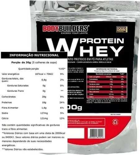 Whey Protein 500g (refil) - Bodybuilders 