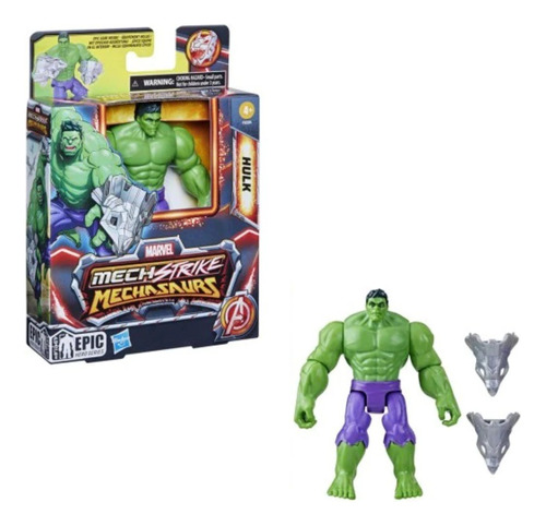 Muñeco Mechasaurs Marvel De Hulk 14cm