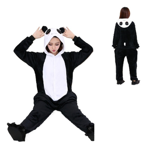 Pijama De Panda 3d Con Dibujos Animados De Forro Polar Para