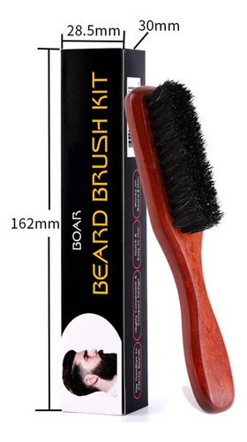 Punho De Madeira Pincel De Barba Bigode Dos Homens Castanho