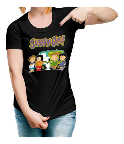 Playera Snoopy-doo Crossover Peanuts X Scooby-doo