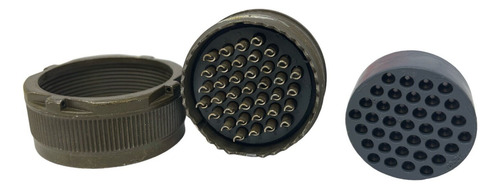Itt Cannon Ms3106f28-21s Connector W/contact & Ms3106e28 Ccg