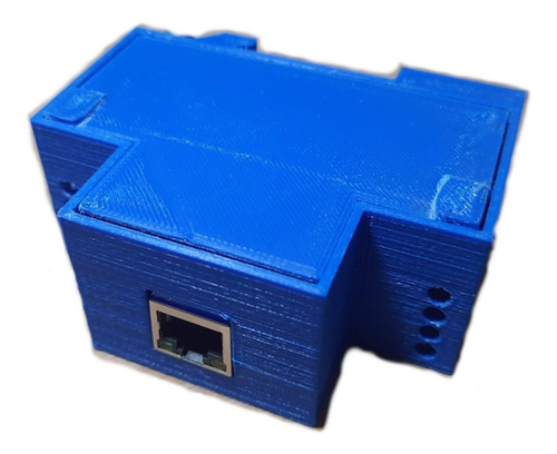 Case Wt32-eth01 Esp32 Ethernet Arduino Trilho Din