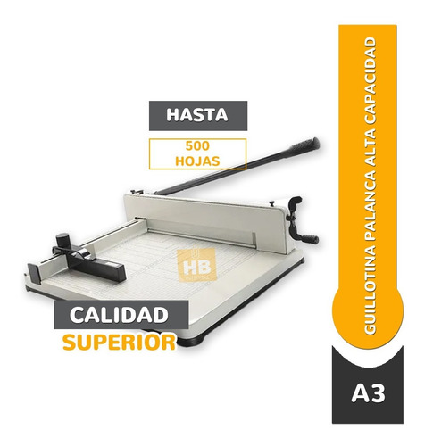 Imagen 2 de 8 de Cizalla Guillotina Manual Alta Capacidad 500 Hjs A3 Prof.