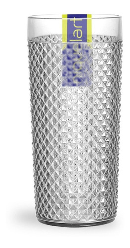 Imagem 1 de 4 de Kit 6 Copos  Diamante Luxo 500ml Acrílico Crystal Suco Água 