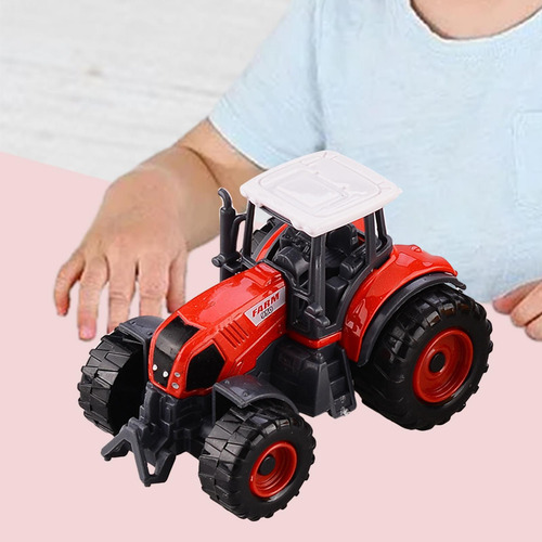 2 Mini Tractor Para Niños, Juego De Tractor Pequeño,, Rojo