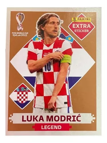 LUKA MODRIC BORDÔ (Base) - EXTRA LEGEND (Croácia) - Figurinha Original -  Não