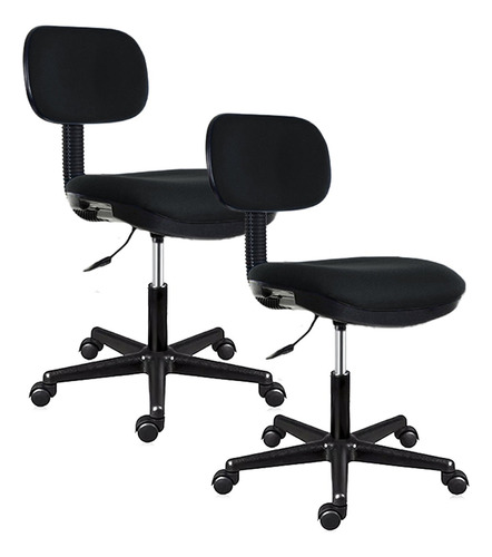 Silla Secretarial Ergonómica Para Oficina Logica Tapiz Tela_