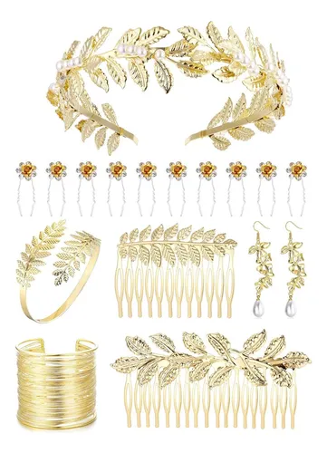 Fasacco 17 Piezas Accesorios Para Disfraz De Diosa Griega De