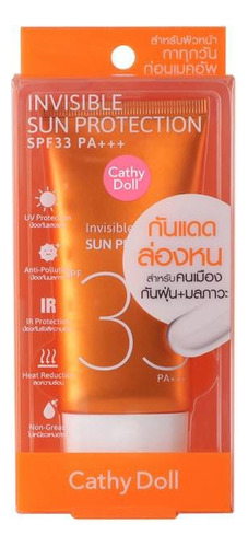 Cathy Doll Invisible Sun Protection Spf33 Pa+++ 60ml
