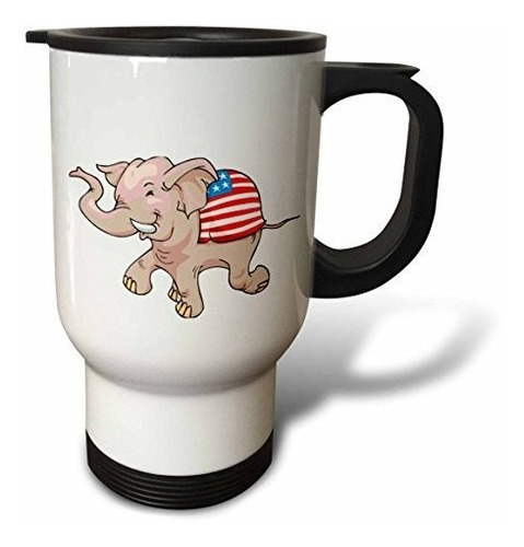 3drose Taza De Viaje  President George W Bush , 14 Oz, Multi