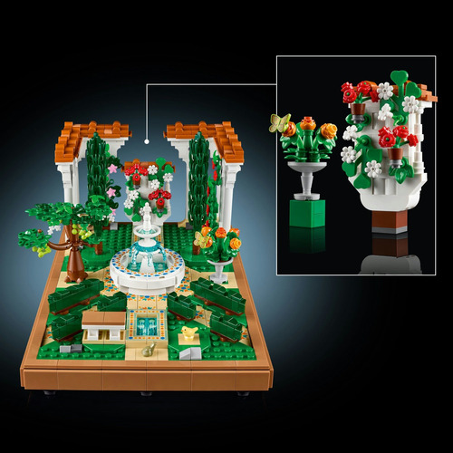 Lego Icons Jardín Con Fuente Set De Construcción 10359 1302 Lego Icons